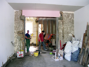 Building Work During The Renovation